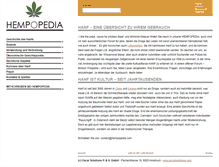 Tablet Screenshot of hempopedia.com